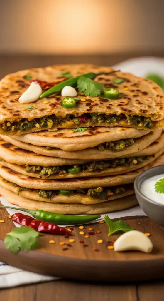 Crispy Flatbreads with Spiced Filling Parathas: Irresistible Bites 5 filling parathas4