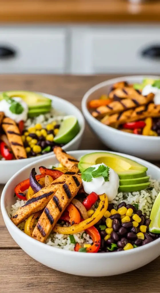 Irresistible Grilled Chicken Fajita Bowls Ny Quick Weeknight Wins 5 grilled chicken fajita bowls4