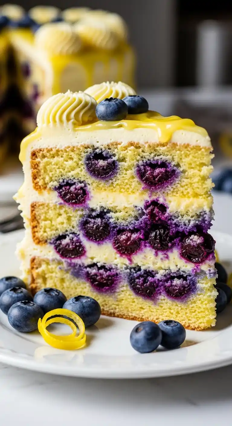 Lemon Blueberry Cake Recipe: Easy Vacation-in-a-Slice 5 lemon blueberry cake3