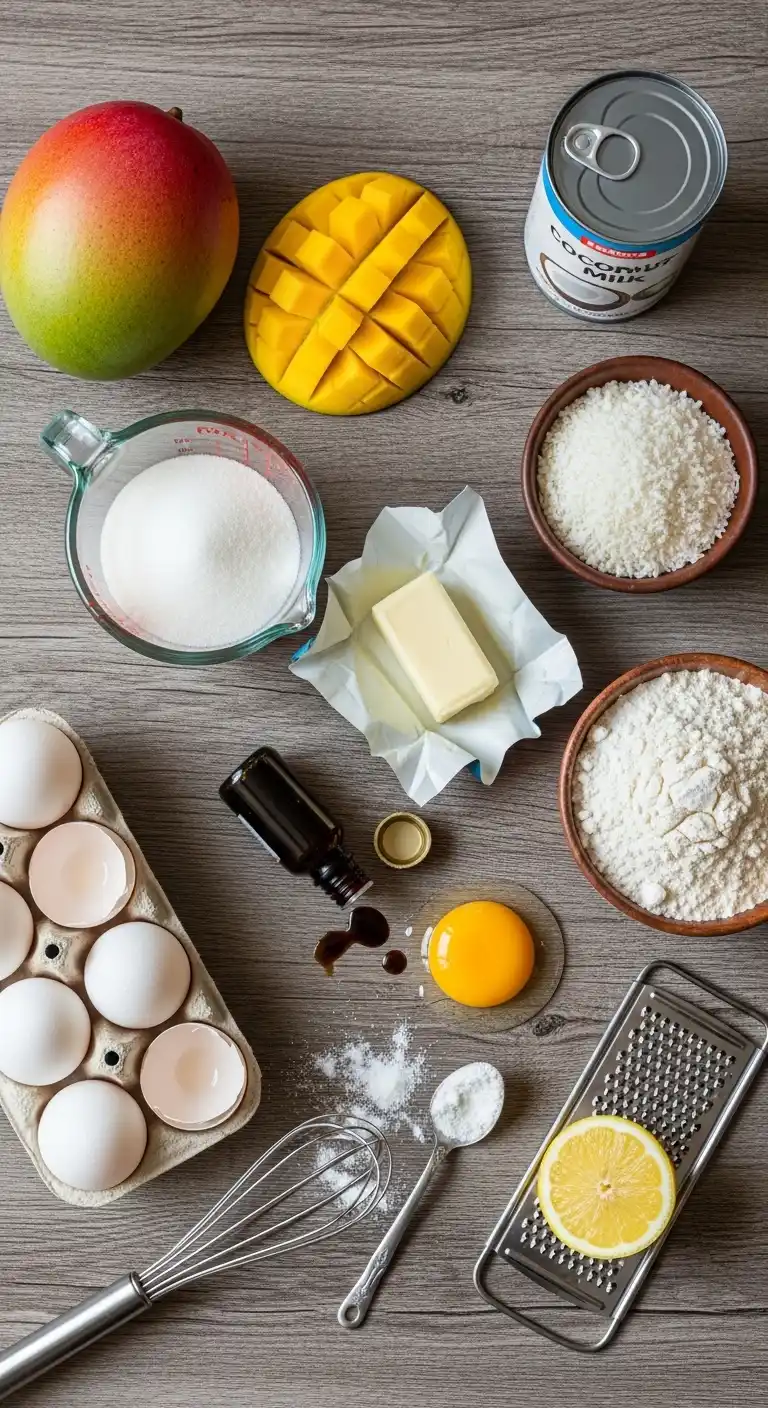 Mango Coconut Cake Recipe: Sunshine in Every Slice 3 mango coconut cake 2