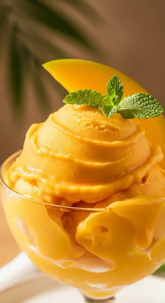 Mango Sorbet Recipe: Summer in a Scoop 5 mango sorbet4