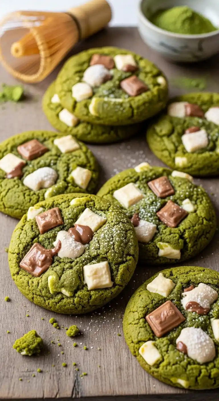 Easy Matcha White Chocolate Cookies at Home 5 matcha white chocolate cookies 3