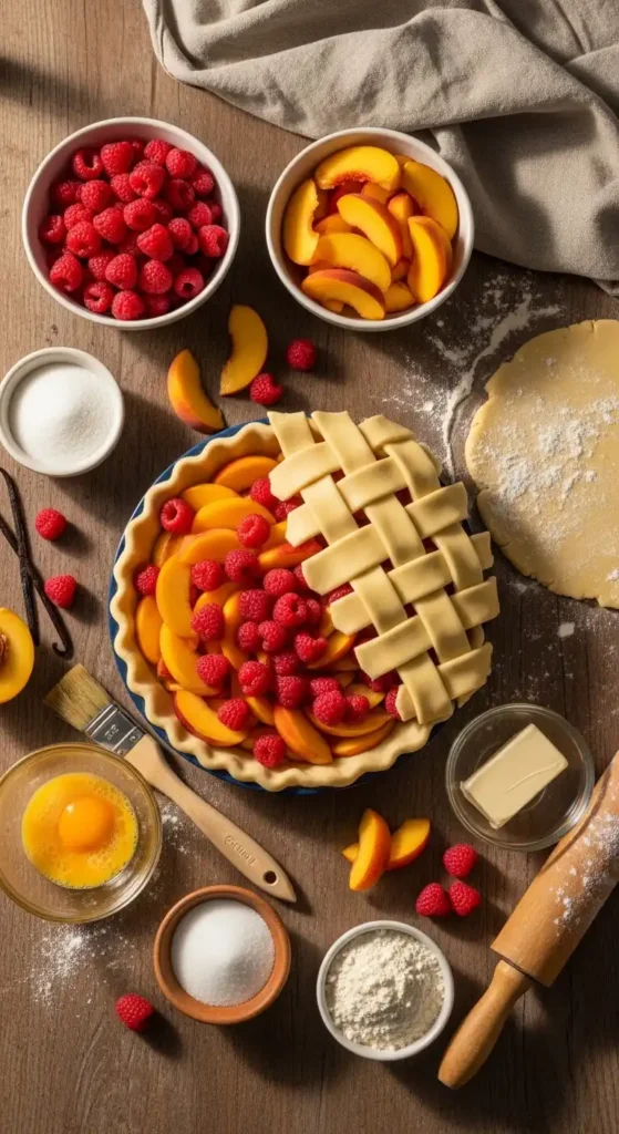 Peach Raspberry Pie Recipe: Summer’S Sweet Secret 3 peach raspberry pie2