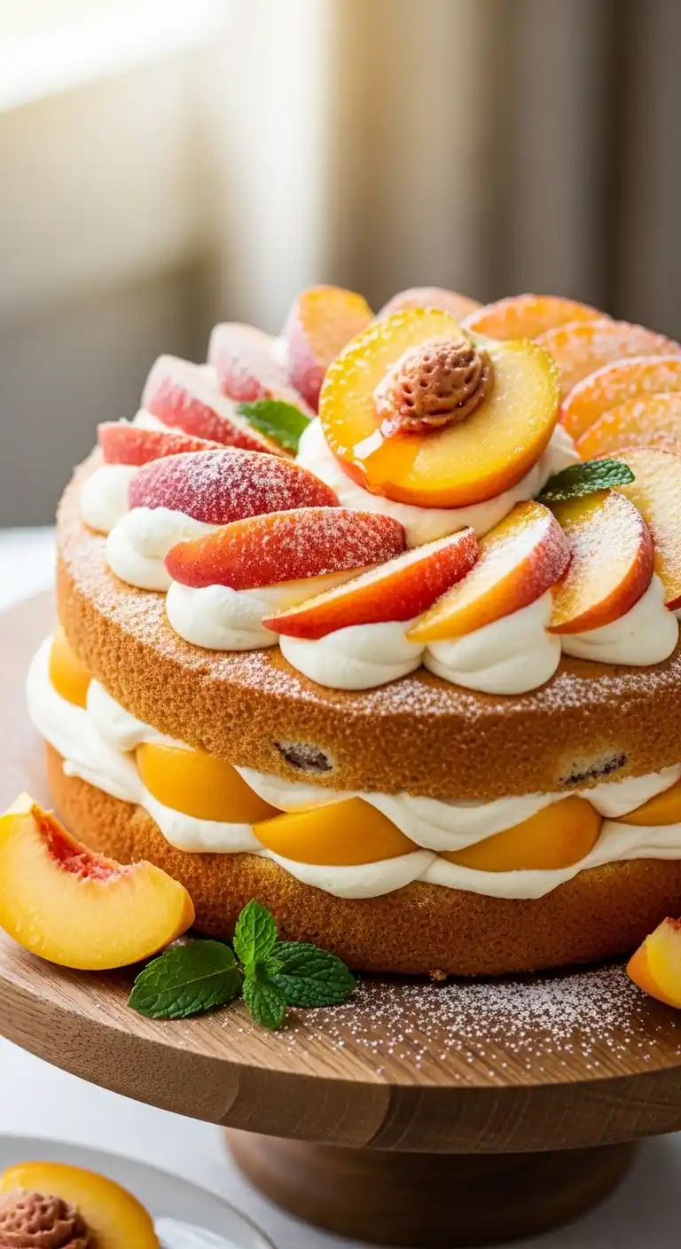 Peach Vanilla Cake Recipe That Wins Everyone Over 4 peach vanilla cake recipe3
