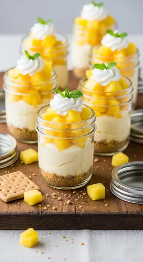 Pineapple Cheesecake Parfaits: Sunshine in a Glass 5 pineapple cheesecake parfaits 3