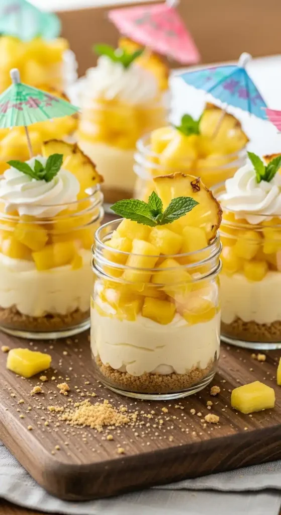 Pineapple Cheesecake Parfaits: Sunshine in a Glass 4 pineapple cheesecake parfaits 4