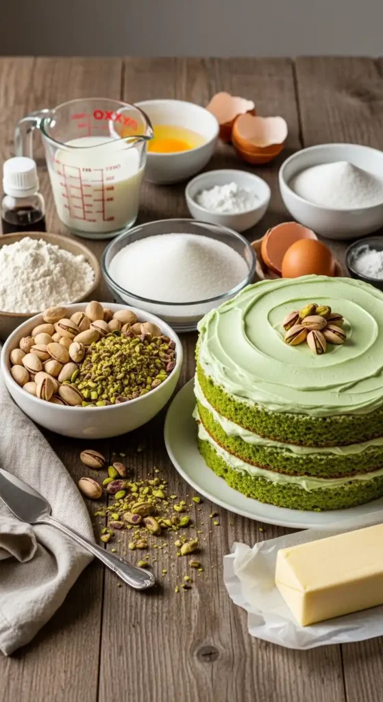 Pistachio Cake Recipe: Easy Green Showstopper 3 pistachio cake2