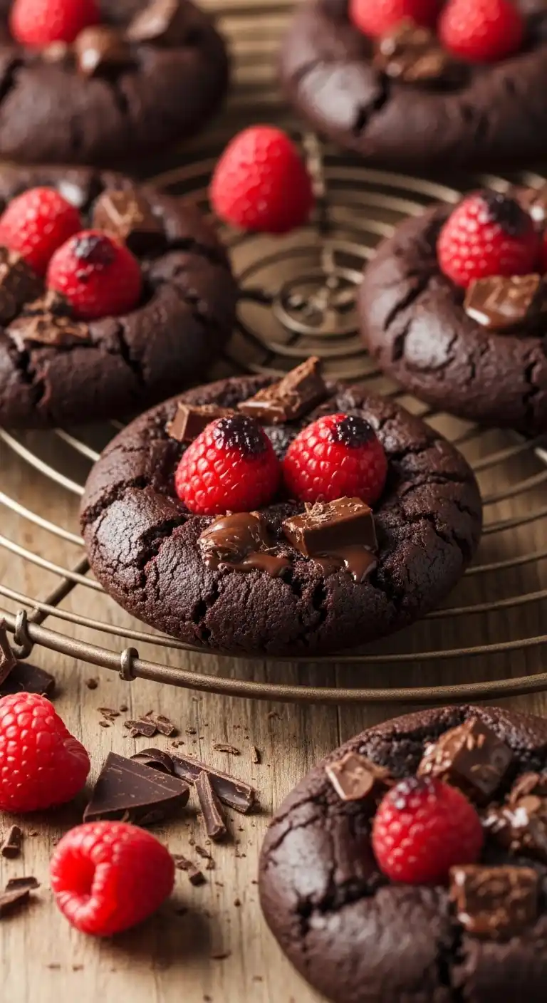 Raspberry Dark Chocolate Cookies You’ll Crave 4 raspberry dark chocolate cookies3