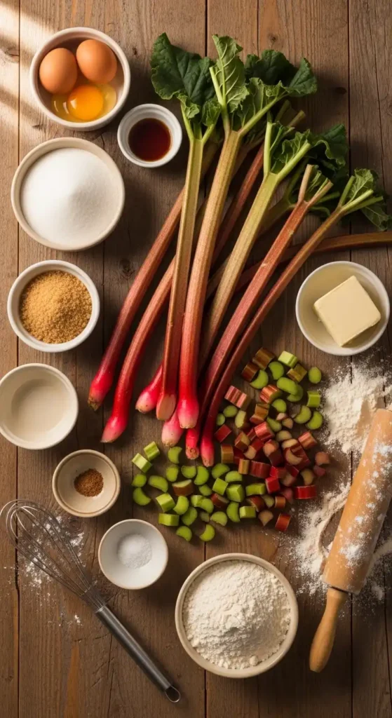 Rhubarb Pie Recipe: Tangy Awe in Every Slice 3 rhubarb pie2