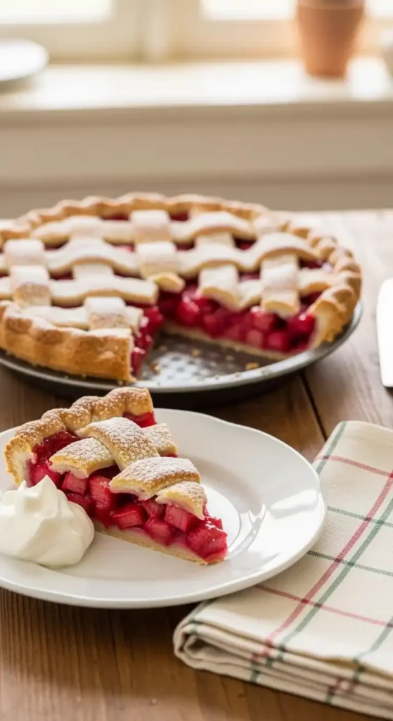 Rhubarb Pie Recipe: Tangy Awe in Every Slice 4 rhubarb pie4