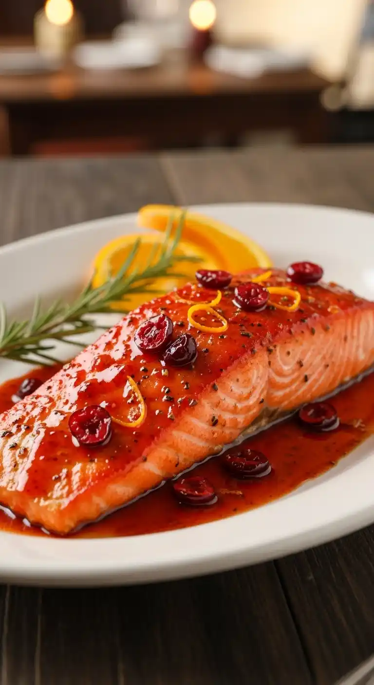 Salmon with Cranberry Orange Glaze – Easy & Fresh 4 salmon with cranberry orange glaze4