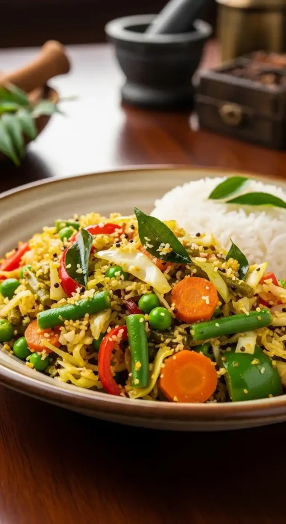 South Indian Vegetable Stir Fry: Quick Flavor Burst 5 south4