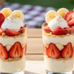 Strawberry Banana Cream Parfaits – Easy Dessert Cups 2 strawberry banana cream parfaits 1