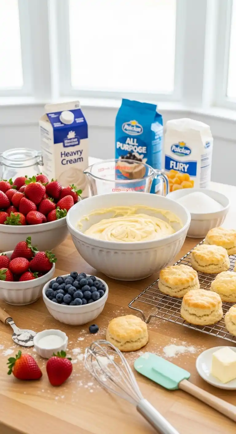 Strawberry Blueberry Shortcake – Fresh Summer Dessert 3 strawberry blueberry shortcake2