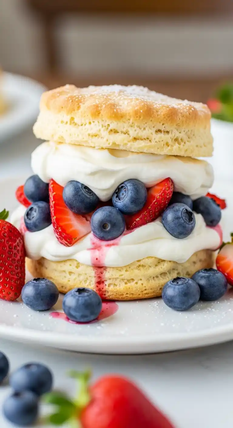 Strawberry Blueberry Shortcake – Fresh Summer Dessert 4 strawberry blueberry shortcake3