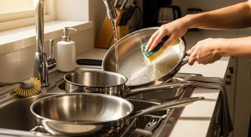 Demeyere vs All-Clad: Which Premium Cookware Is Right for Your Kitchen? 6 washing stainless steel cookware