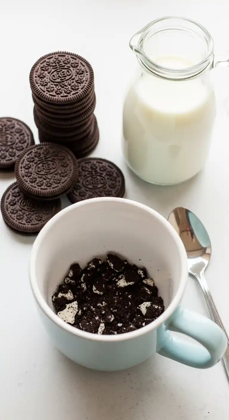 2-Minute Oreo Mug Cake (2 Ingredients Only!) 3 2-Minute Oreo Mug Cake 2