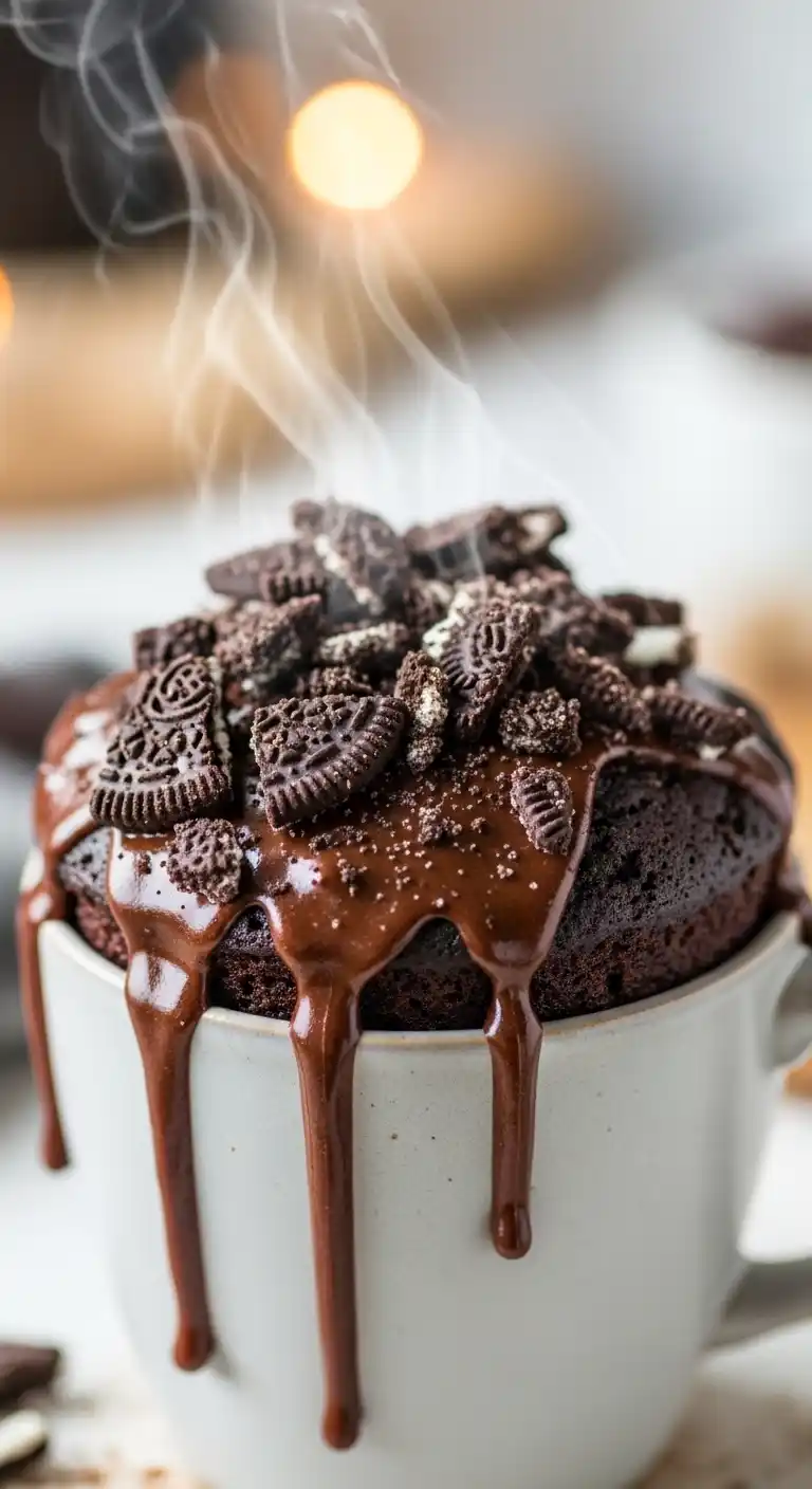 2-Minute Oreo Mug Cake (2 Ingredients Only!) 4 2 minutes mug cake