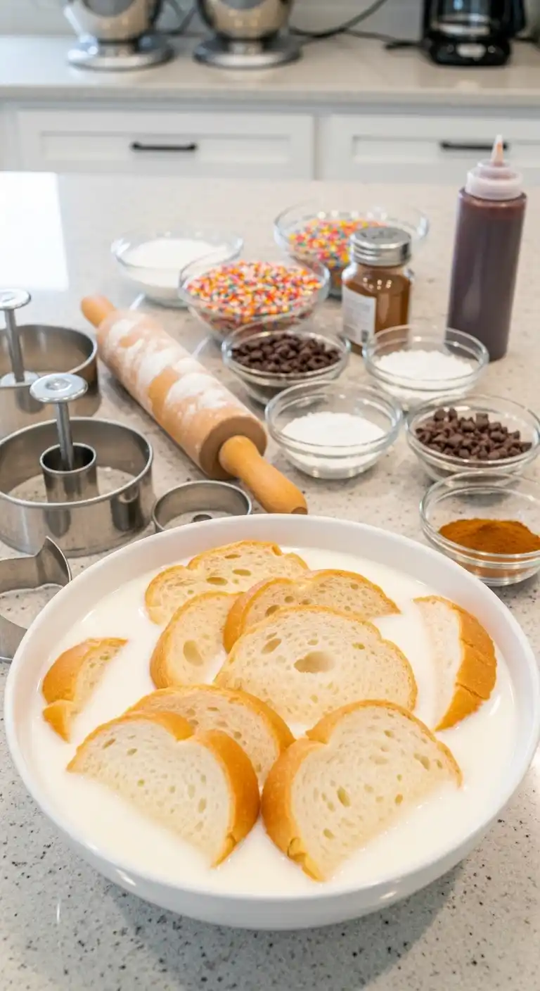 5-Minute Bread Doughnuts (Quick & Easy Treat) 3 5 minutes bread doughnuts2