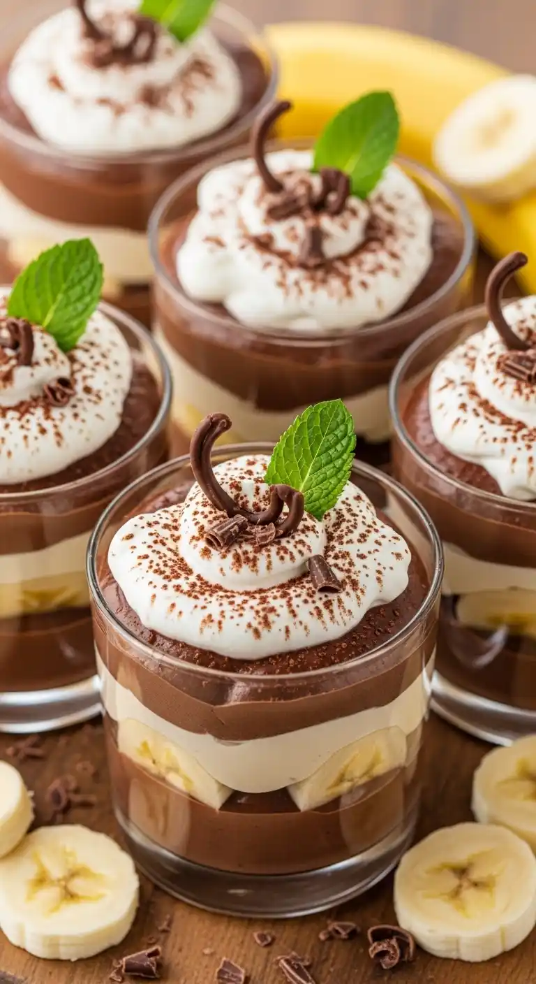 12 Chocolate Pudding Desserts You Have to Try (Because Life Is Better With Extra Chocolate ) 4 Chocolate Banana Pudding Cups