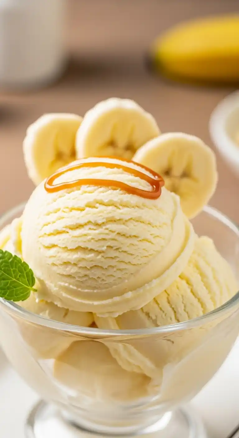 6 Banana Desserts That’ll Make You a Fruit Bowl Legend (No More Wasted Bananas Ever) 5 _Creamy Banana Ice Cream