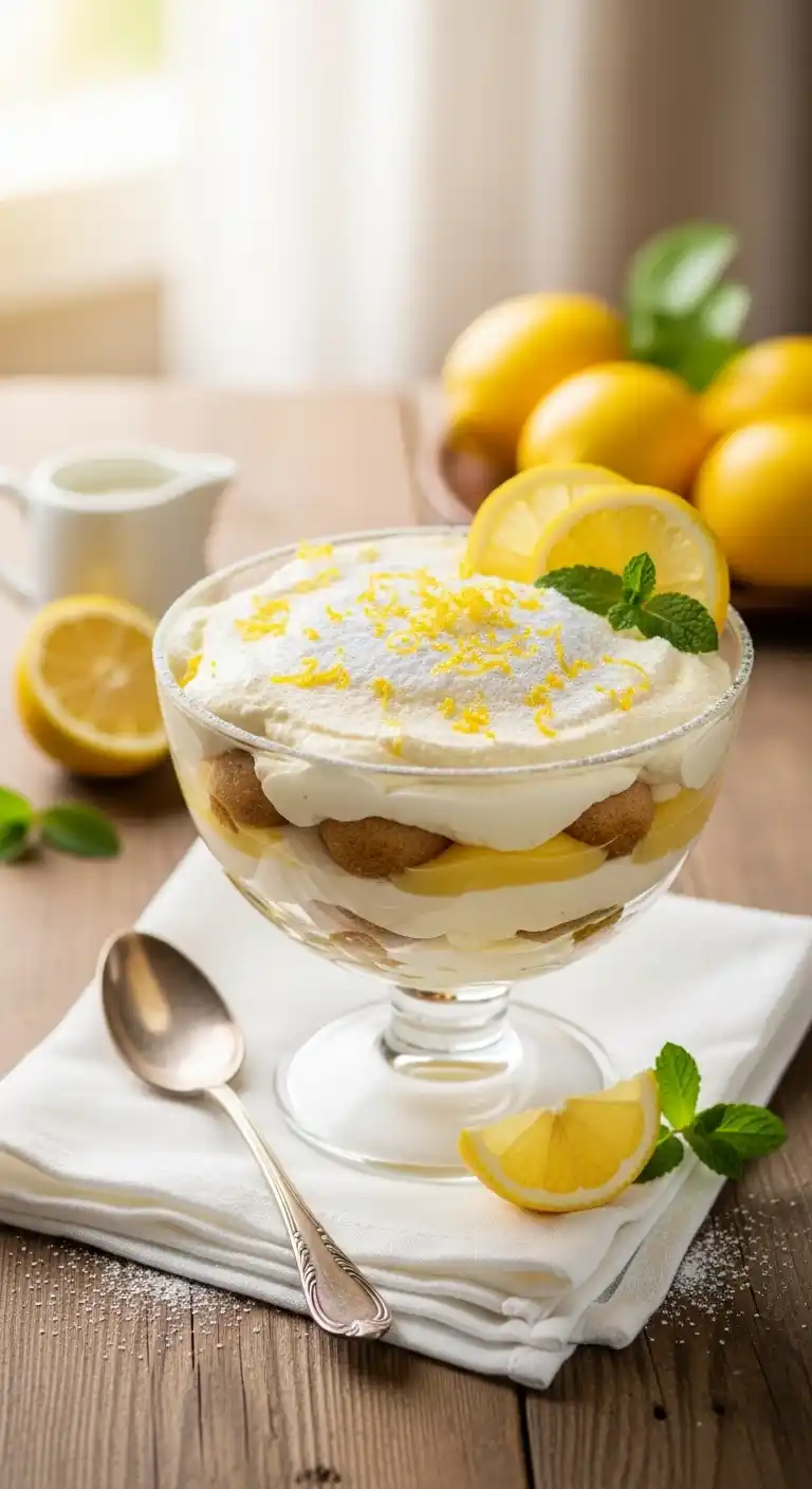 10 No-Bake Tiramisu Desserts Perfect for Summer 4 _Lemon Tiramisu Delight