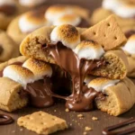 Melted Chocolate S’mores Stuffed Cookies1