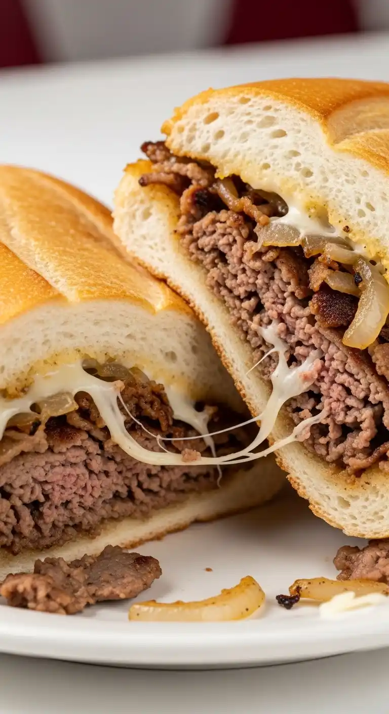 Classic Philly Cheesesteak Sandwich Recipe at Home 5 Philly Cheesesteak Sandwich 3