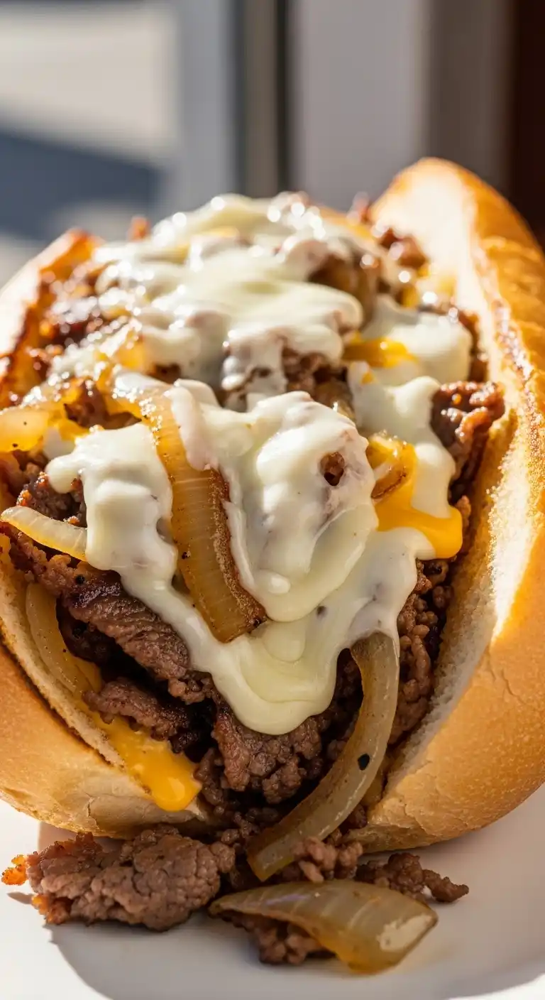 Classic Philly Cheesesteak Sandwich Recipe at Home 4 Philly Cheesesteak Sandwich 4