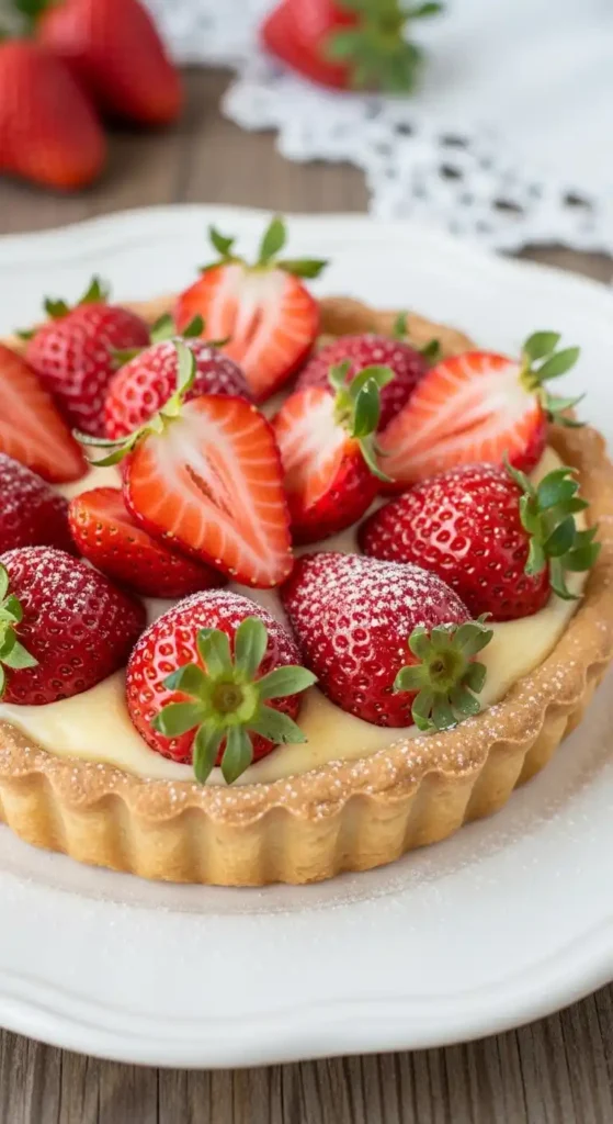 Strawberry Custard Tart: Summer in Every Bite 5 Strawberry Custard Tart3