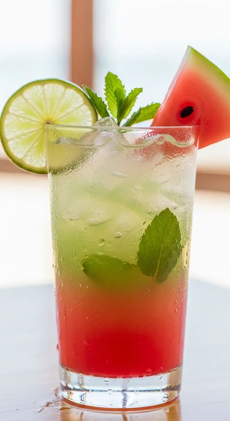 5 Fancy Fruit Drinks You’ll Actually Want to Sip (and Show Off!) 4 _Watermelon Lime Refresher