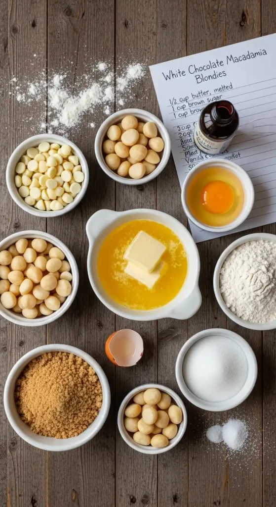 White Chocolate Macadamia Blondies: Candy in Bar Form 3 White Chocolate Macadamia Blondies2