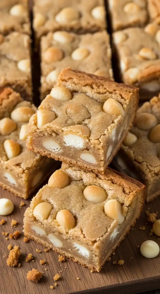 White Chocolate Macadamia Blondies: Candy in Bar Form 4 White Chocolate Macadamia Blondies3