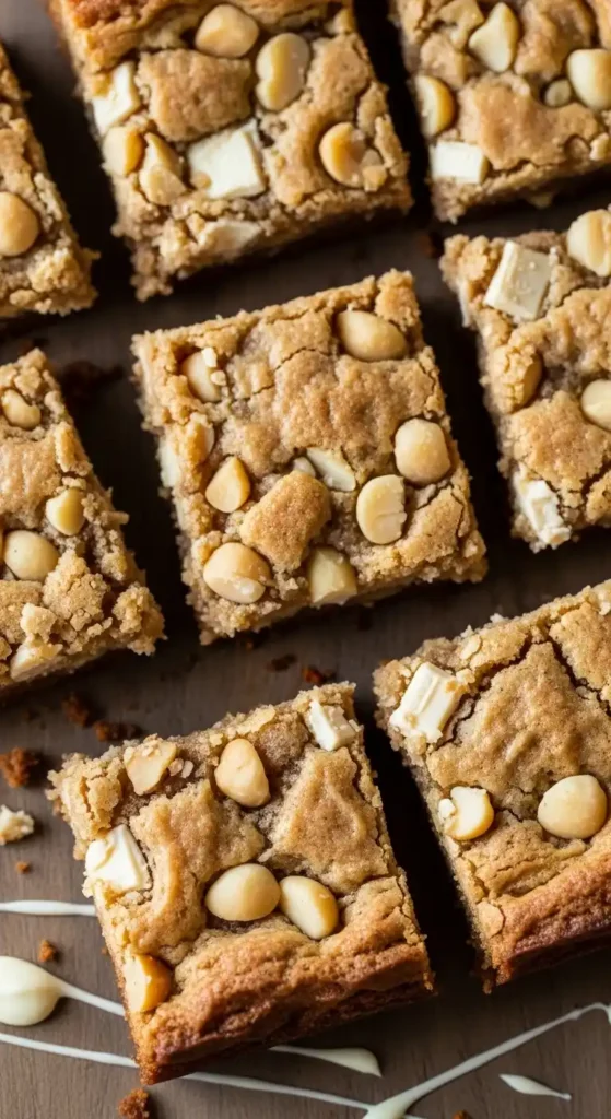 White Chocolate Macadamia Blondies: Candy in Bar Form 5 White Chocolate Macadamia Blondies4