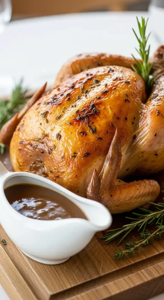 Sunday Baked Chicken with Pan Gravy Recipe: Crispy Perfection 4 baked chicken with pan gravy3