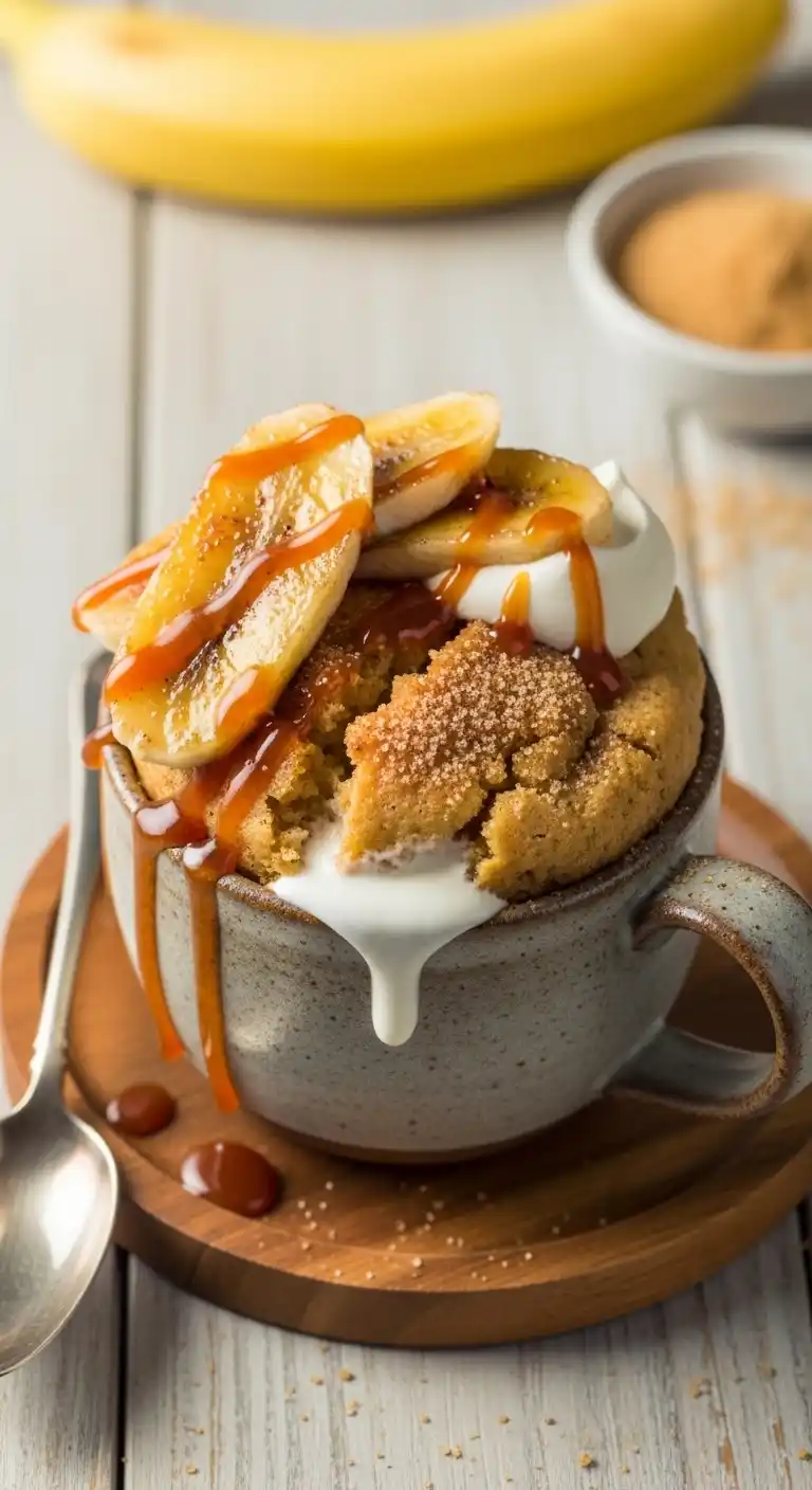 6 Banana Desserts That’ll Make You a Fruit Bowl Legend (No More Wasted Bananas Ever) 3 banana mug cake