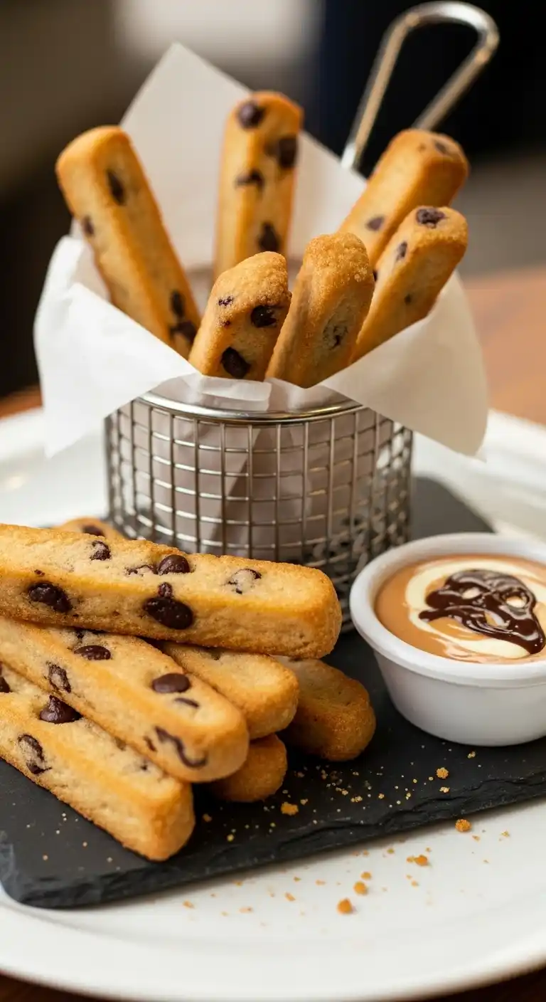 Cookie Fries with Dipping Sauce (Fun Dessert Idea) 5 cookie fries with dipping sauce3