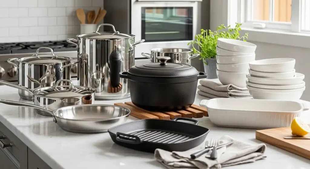 What Is PFOA? A Complete Guide to Understanding This Common Chemical 5 cookware on kitchen counter04
