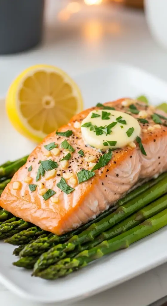 Keto Garlic Butter Salmon Asparagus: 20-Minute Dinner Delight 5 keto garlic butter salmon and asparagus1