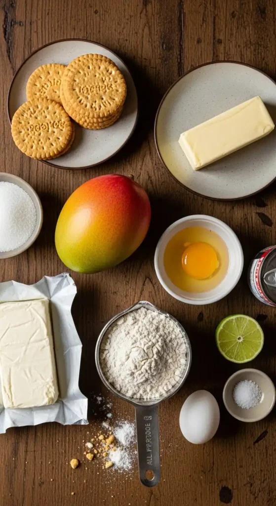 Mango Cheesecake Bars: a Tropical Bite of Bliss 3 mango cheesecake bars