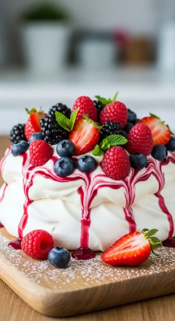 Pavlova with Fresh Berries: Elegant Weeknight Wow 5 pavlova with fresh berries4