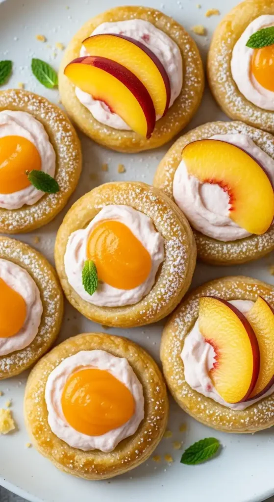 Peach Cream Cheese Puff Pastry Bites: Easy Wow 4 peach cream cheese puff pastry bites3