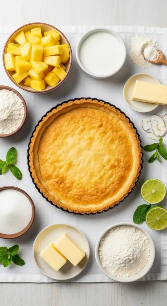 Sunshine in a Pineapple Coconut Cream Tart 3 pineapple coconut cream tart