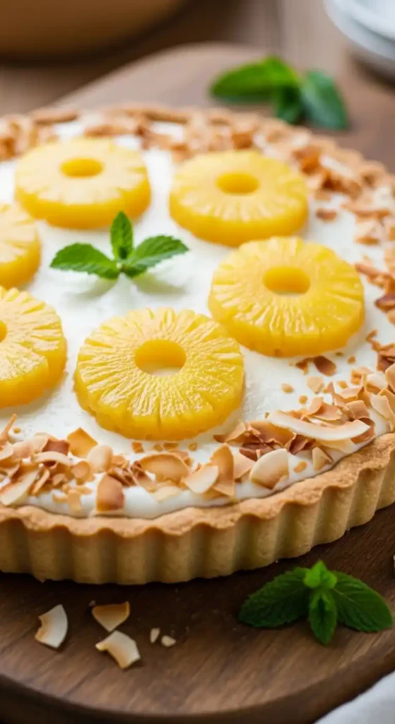 Sunshine in a Pineapple Coconut Cream Tart 4 pineapple coconut cream tart 3