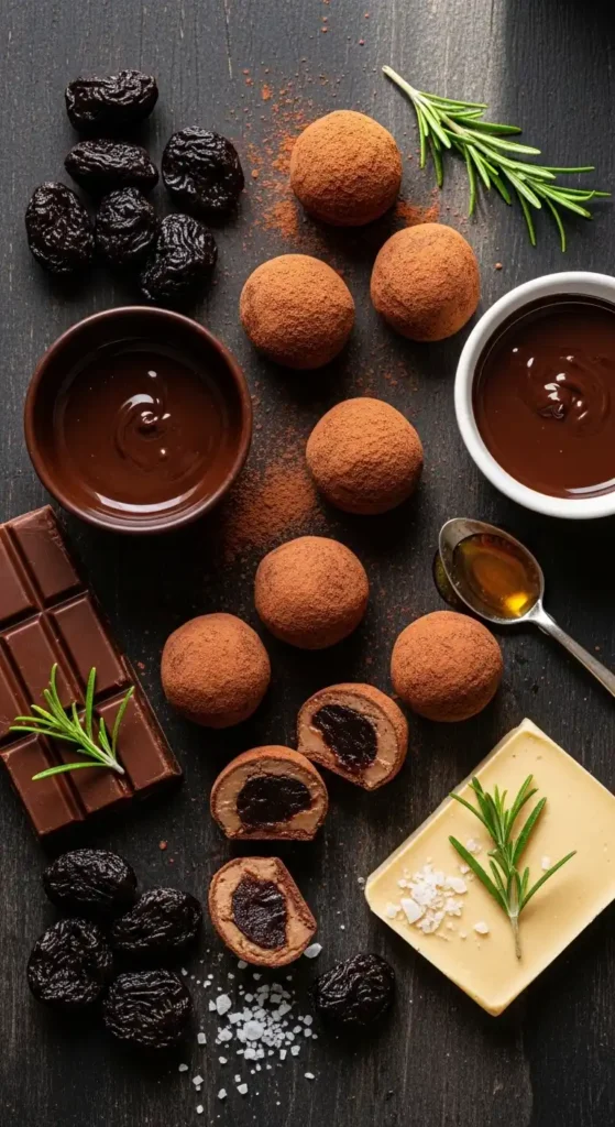 Prune Stuffed Chocolate Truffles: Irresistible Bite-Size Indulgence 3 prune stuffed chocolate truffles2