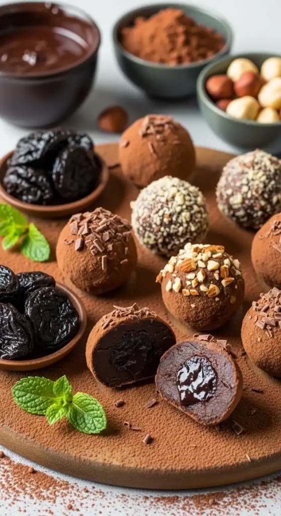 Prune Stuffed Chocolate Truffles: Irresistible Bite-Size Indulgence 5 prune stuffed chocolate truffles4