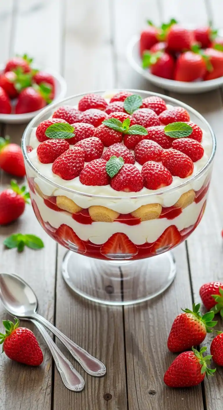 10 No-Bake Tiramisu Desserts Perfect for Summer 3 strawberry No-Bake Tiramisu