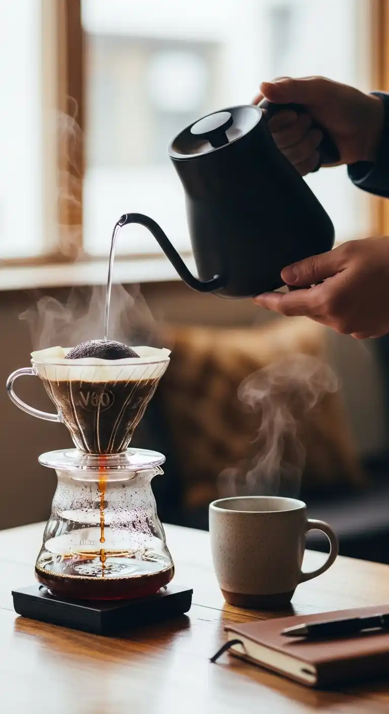 V60 Golden Ratio Pour Over Coffee (Perfect Brew Guide) 4 v60 golden coffee 4