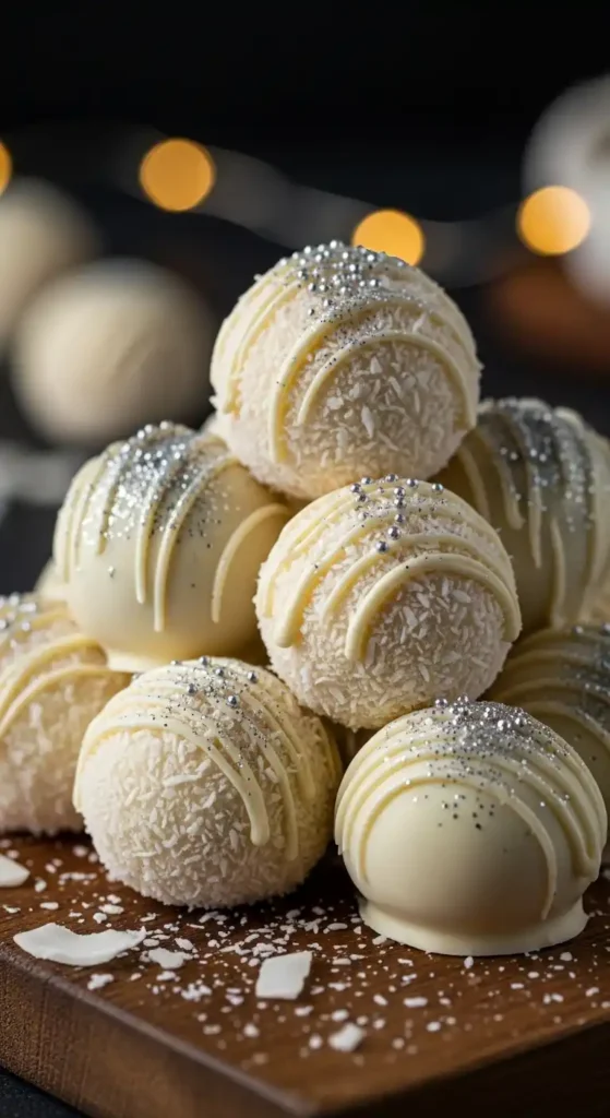 White Chocolate Coconut Truffles: Melt-in-Mouth Magic 4 white chocolate coconut truffles 3