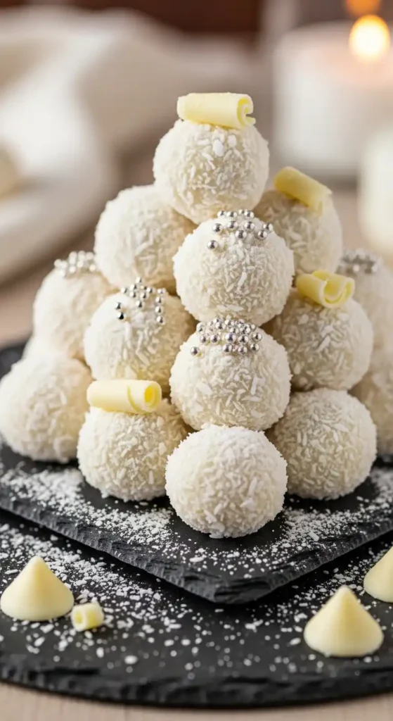 White Chocolate Coconut Truffles: Melt-in-Mouth Magic 5 white chocolate coconut truffles 4